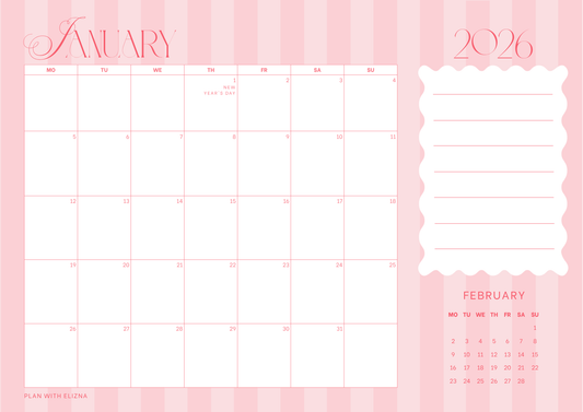 2026 Desk Calendar - The Rosie