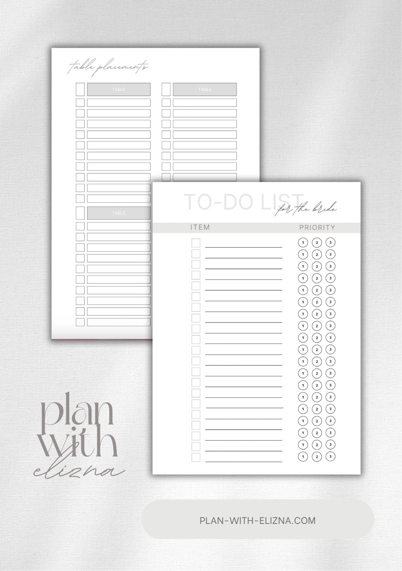 Personalised Wedding Planner Journal