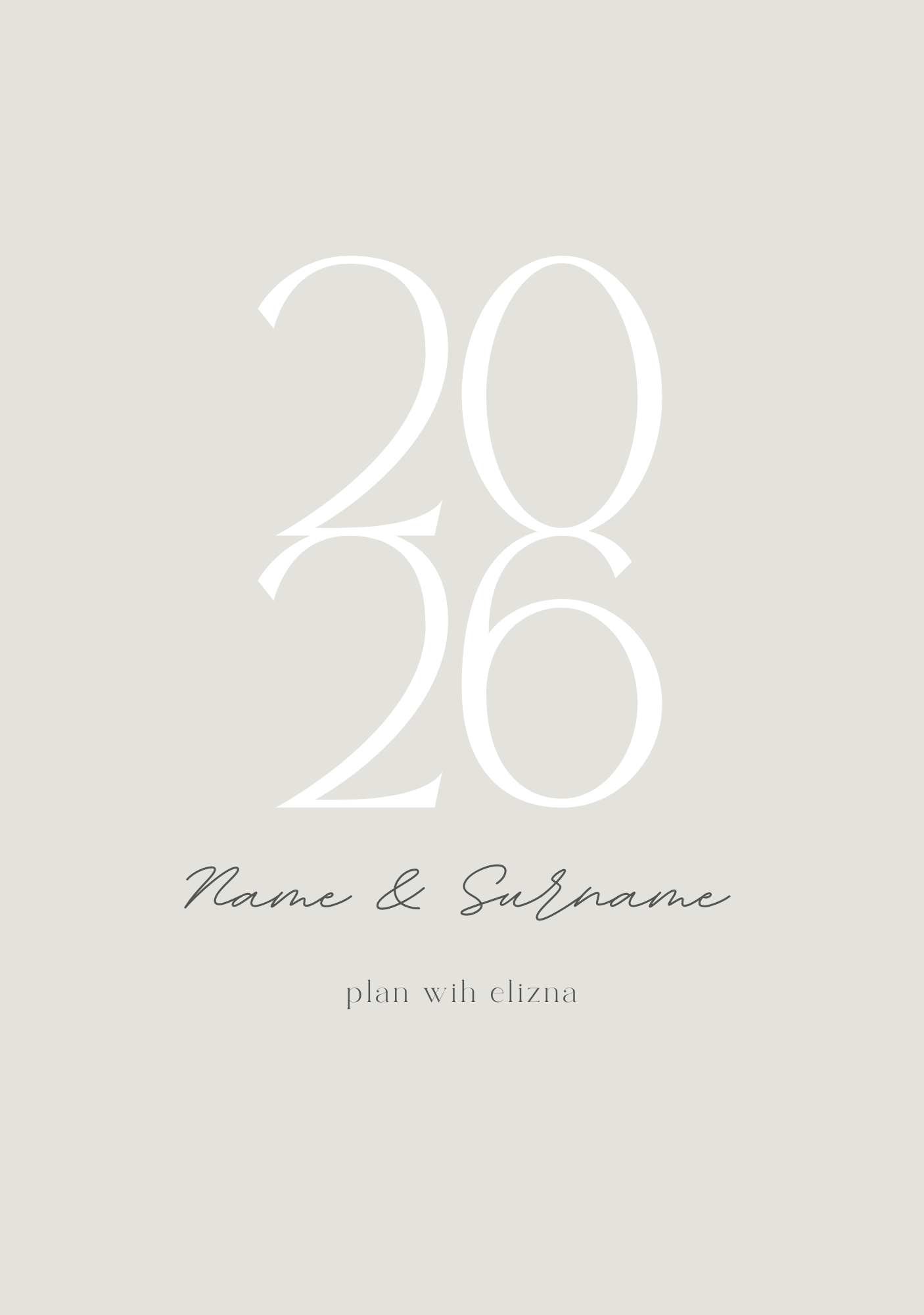 Personalised 2026 Daily Diary - The Talia