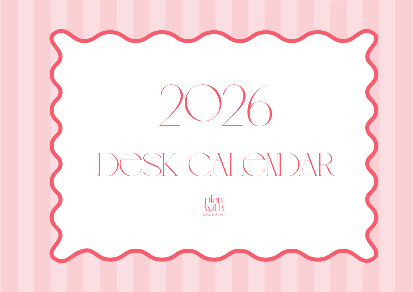 2026 Desk Calendar - The Rosie