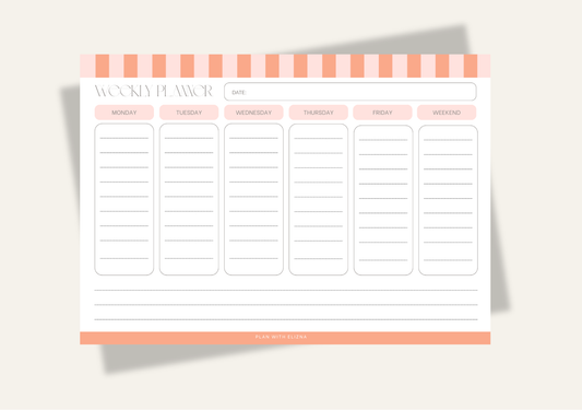 Printable Weekly Planner - The Odelia