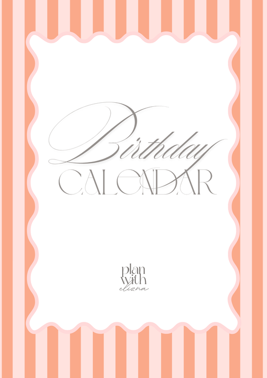 Birthday Calendar