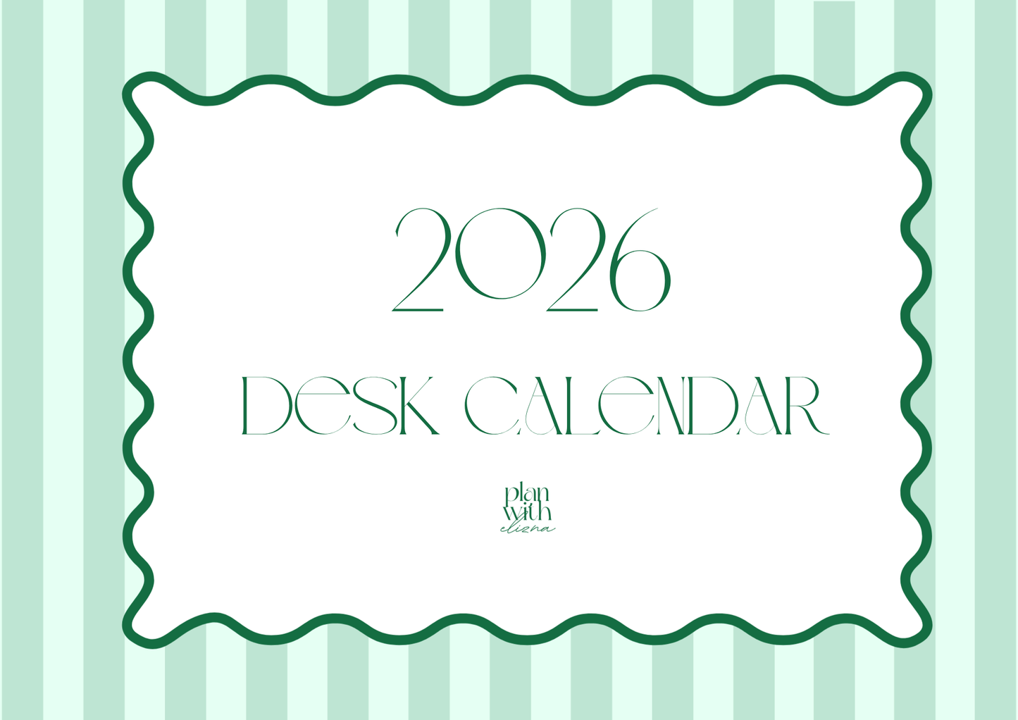 2026 Desk Calendar - The Cecilia