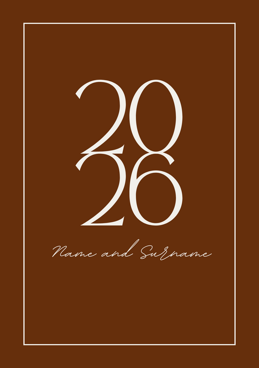 Personalised 2026 Daily Diary - The Lexie