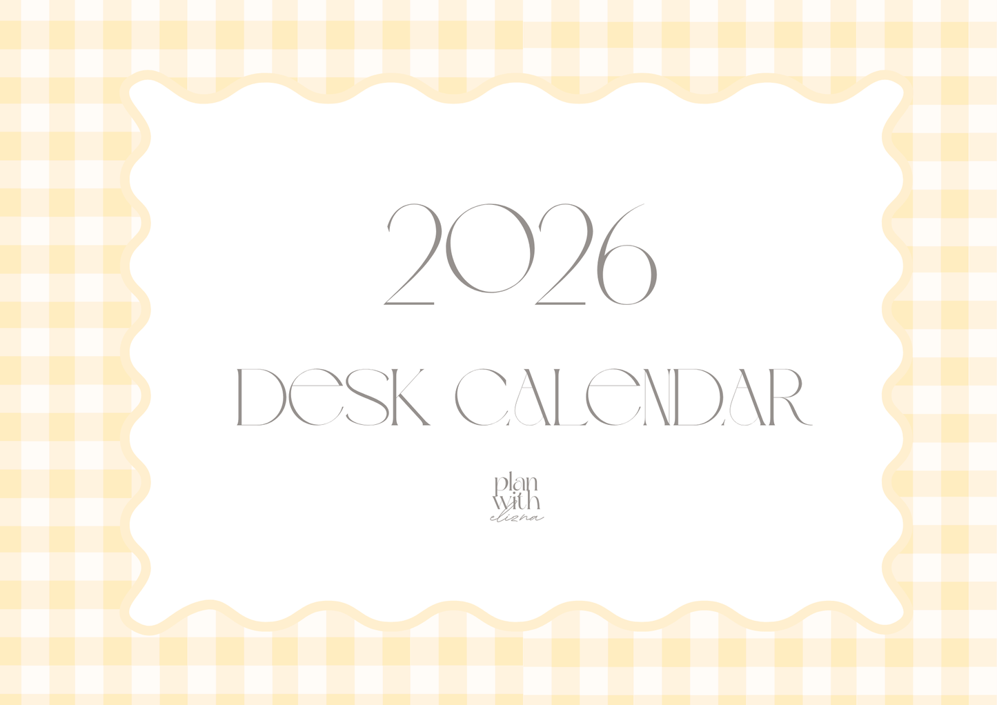 2026 Desk Calendar - Zoe