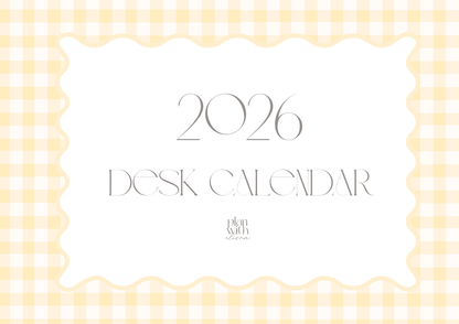 2026 Desk Calendar - Zoe