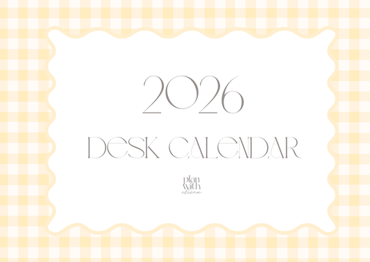 2026 Desk Calendar - Zoe