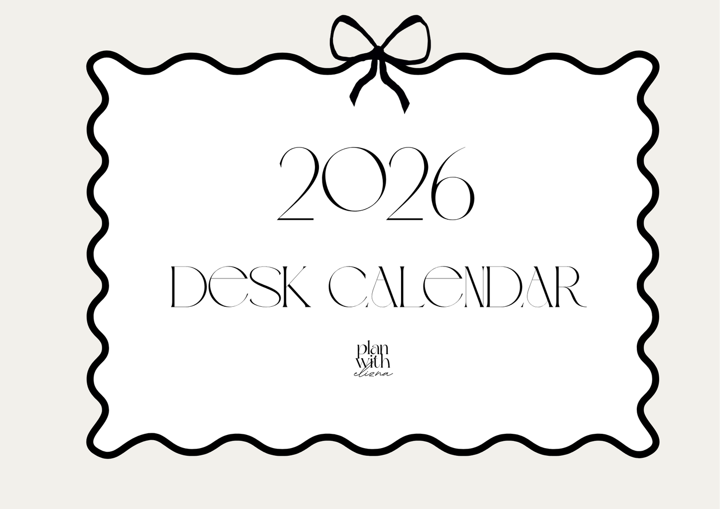 2026 Desk Calendar - Chanel