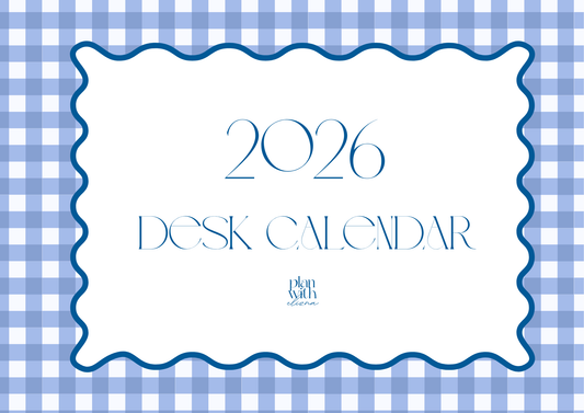 2026 Desk Calendar - Sophia