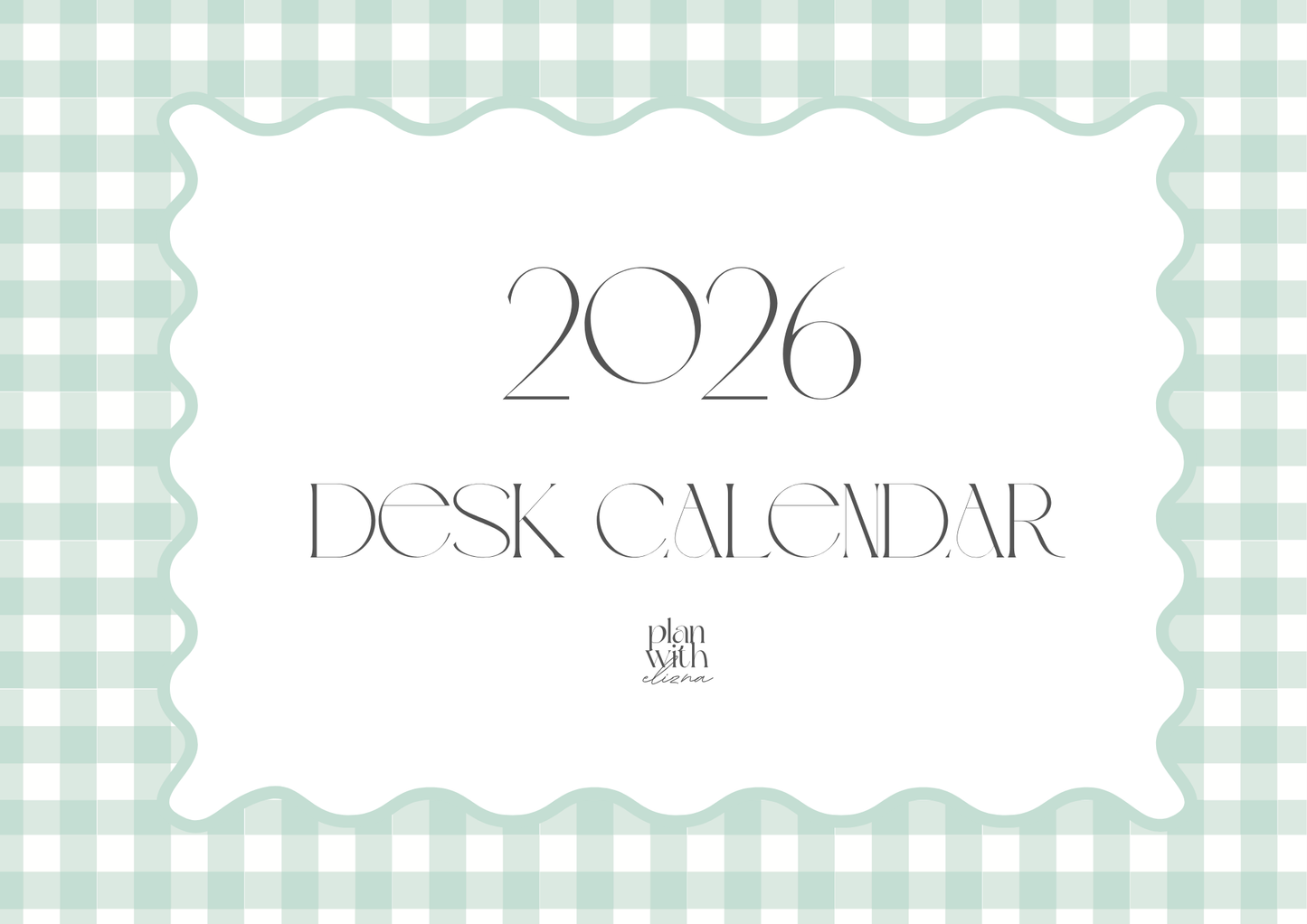 2026 Desk Calendar - Alia