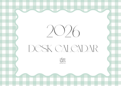 2026 Desk Calendar - Alia