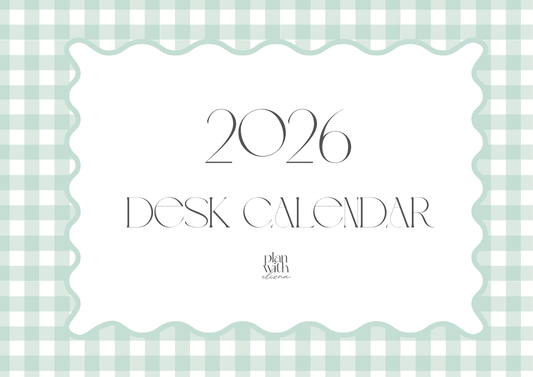 2026 Desk Calendar - Alia