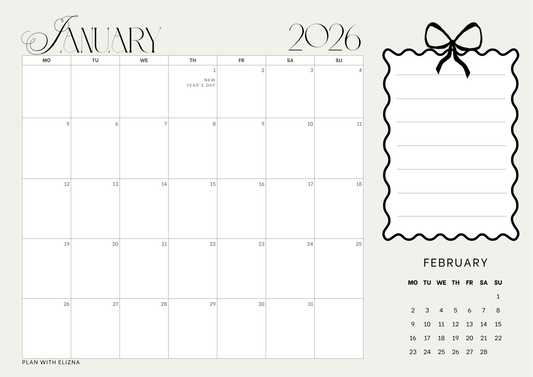 2026 Desk Calendar - Chanel