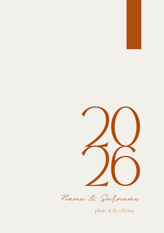 Personalised 2026 Daily Diary - The Sienna