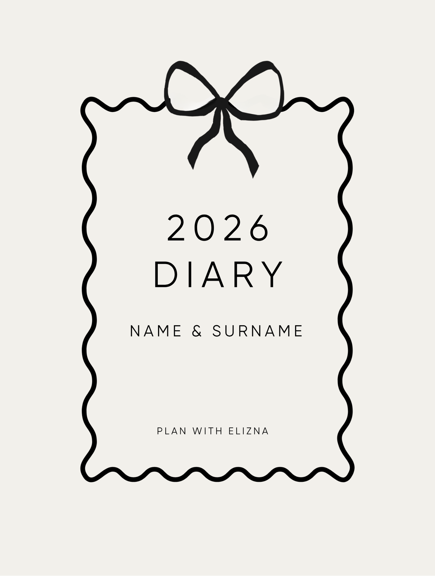 Personalised 2026 Daily Diary - The Chanel